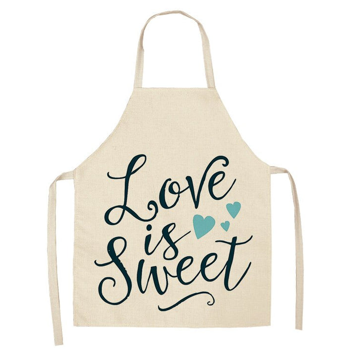 tablier de cuisine beige "love is sweet"